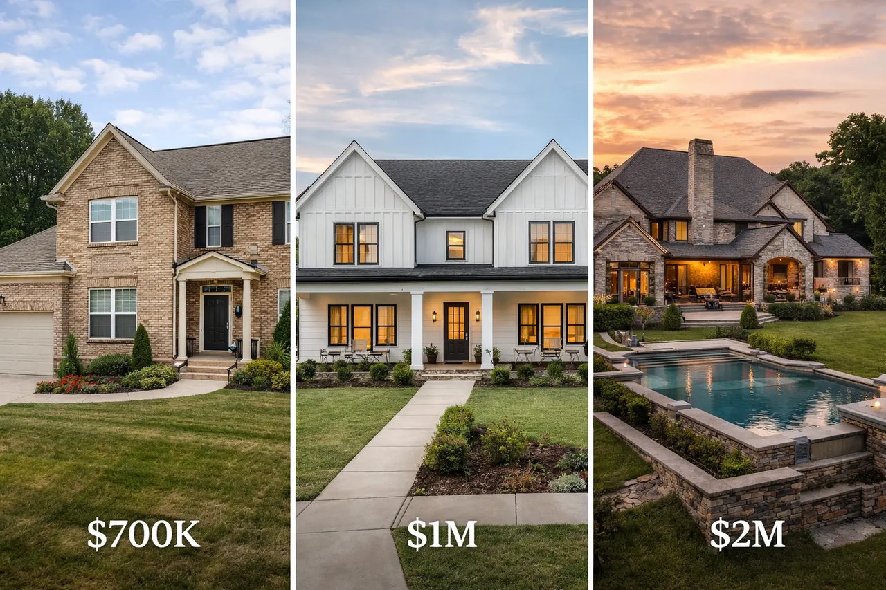 What $700K, $1M, and $2M Buy You in Franklin, TN Right Now