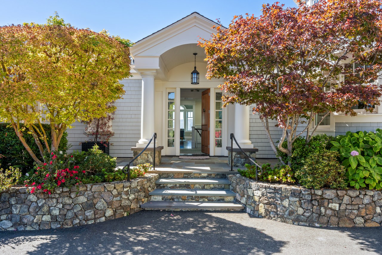 Exceptional East Coast-Inspired Estate with Sweeping Views of San Francisco and the Golden Gate Bridge