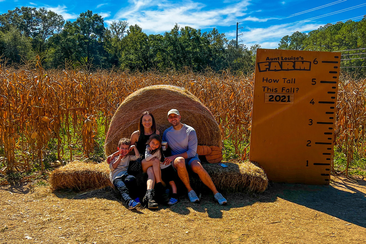 Velinda Hittinger and Family at Aunt Louises Farm in Monticello FL