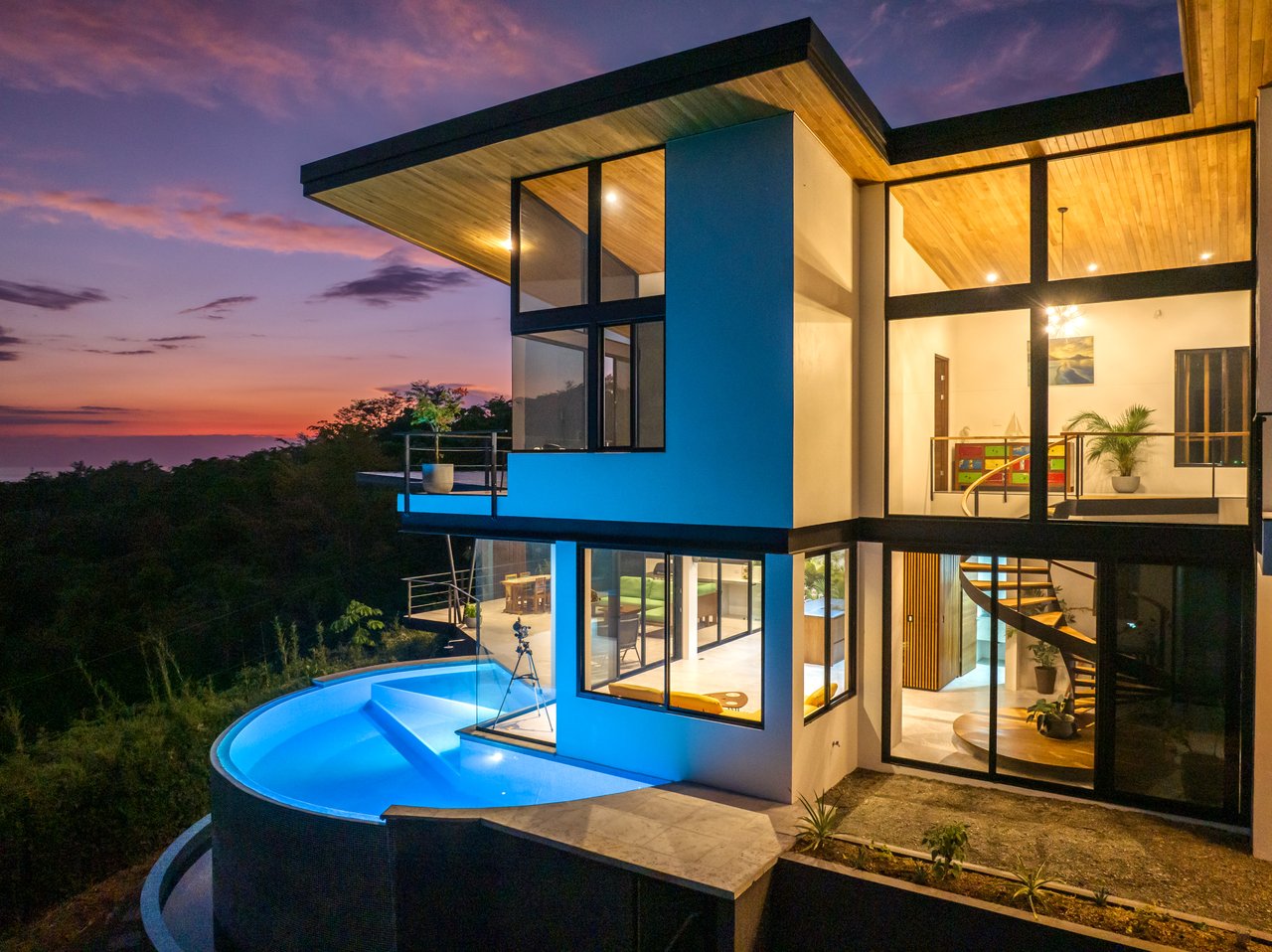 Stunning Ocean and Sunset View Custom Home with Guest House