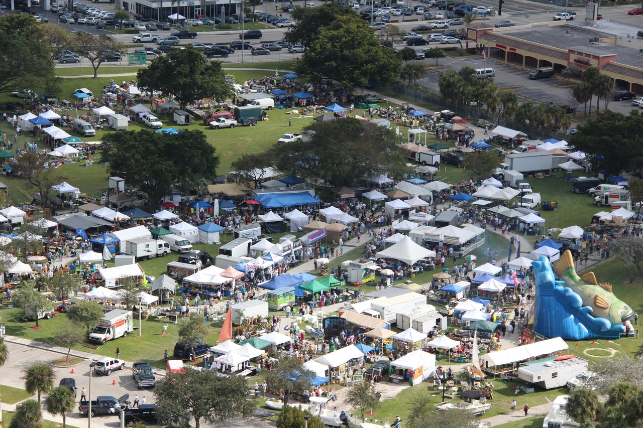 Inside the Pompano Beach Nautical Flea Market