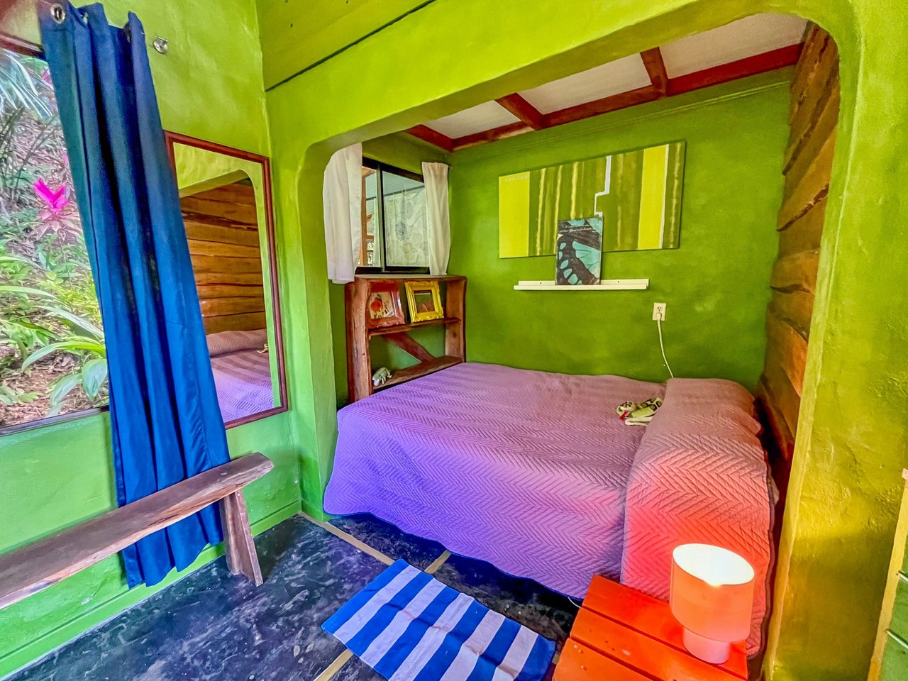 2.35 ACRES- 2 Bedroom Colorful Jungle Home With Ocean Views, Privacy, Room To Build More, Only 10 Min To Dominical!!!