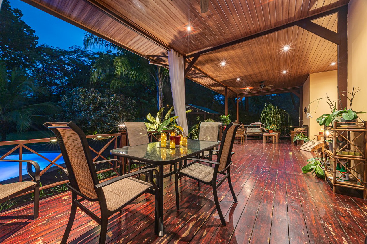 0.50 ACRES – 5 Bedroom Riverfront Modern Home, Walking Distance To Dominical!!!