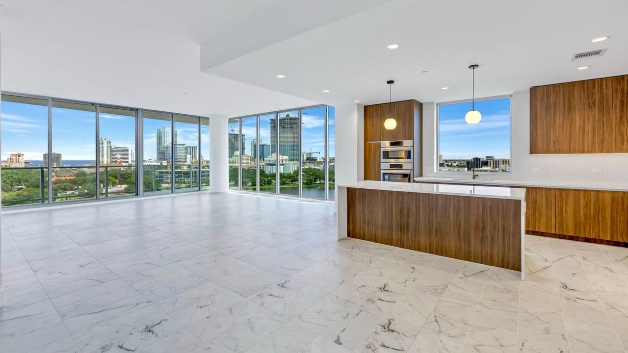 Inside Reflection, the newly completed 18-story condo tower soaring above Mirror Lake