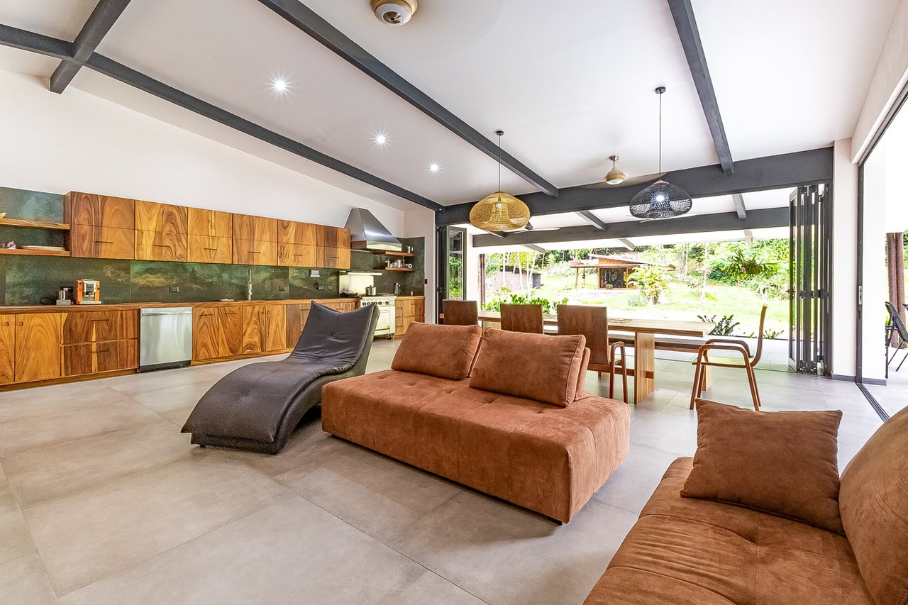 Jungle Home with Riverfront and Orchard in Ojochal Costa Rica