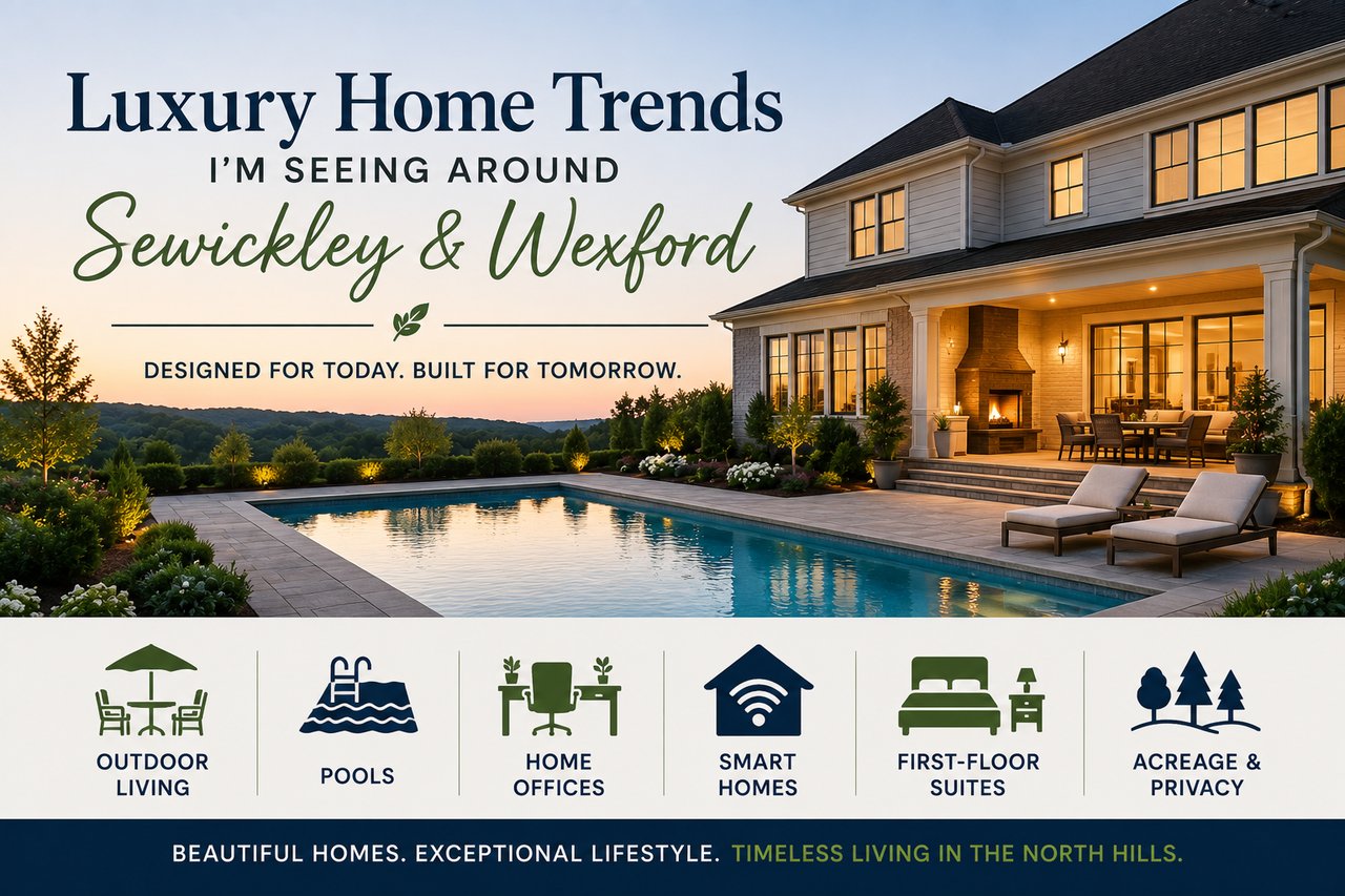 Luxury Home Trends I'm Seeing Around Sewickley and Wexford