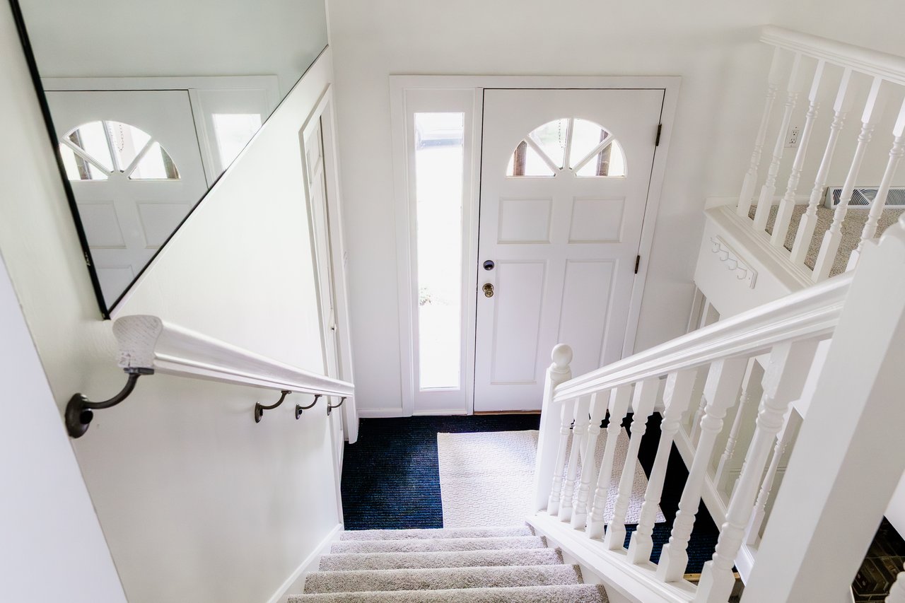 Coat closet at main landing for all your access needs
