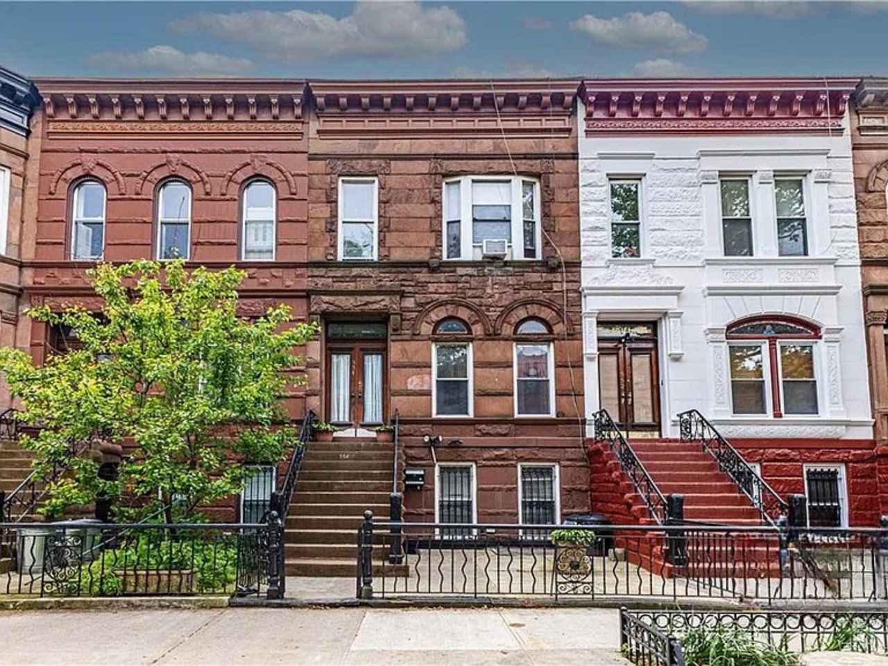 Brownstone townhouse at 554 Decatur St Bedford-Stuyvesant Brooklyn sold by The Parviz Team at Compass.