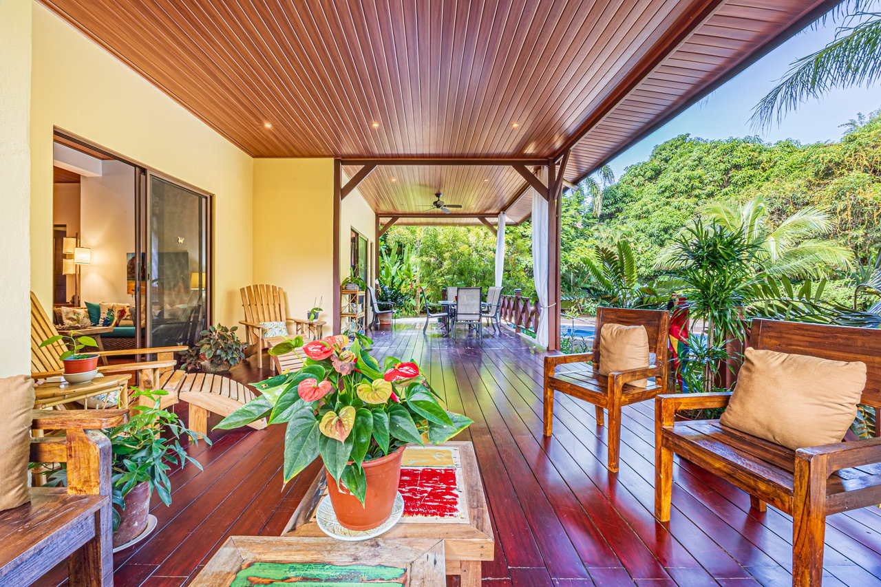 0.50 ACRES – 5 Bedroom Riverfront Modern Home, Walking Distance To Dominical!!!