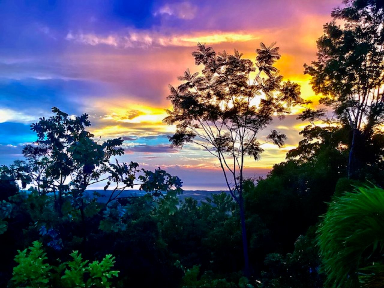 Idyllic Home and Property With Captivating Sunset Skies