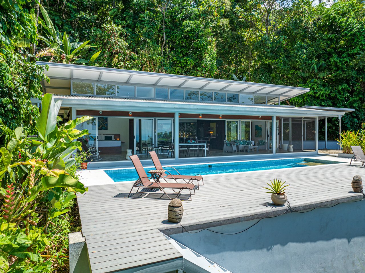 Uvita Ocean and Whale Tail View Modern Home on 3.64 Acres in Exclusive Enclave