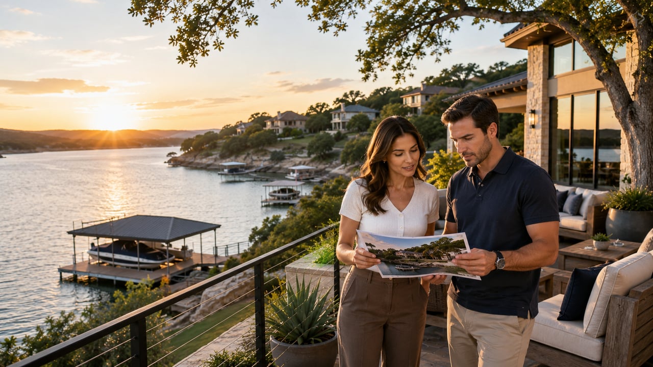 Lakefront home on Lake Travis TX with private dock — buying a lakefront home Lake Travis guide by Maria Aguirre Keller Williams