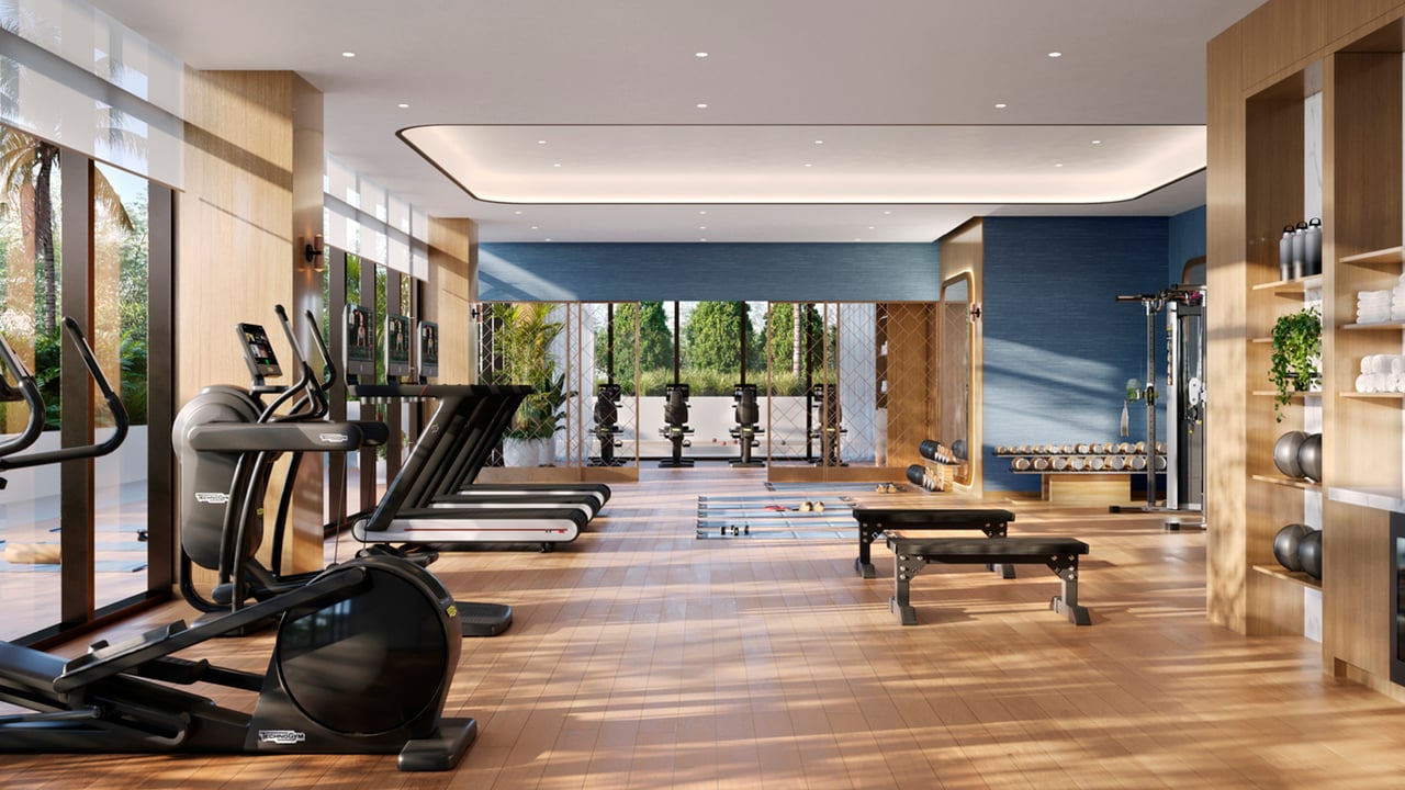 Mr. C Residences fitness center 