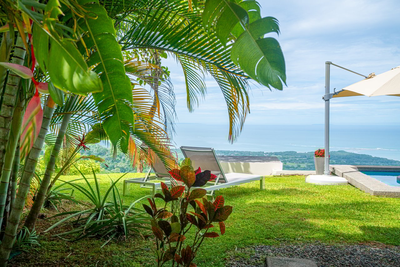 Villa Blü – An Elevated Oasis in Uvita, Jaw Dropping Views of the Whales Tail and Osa!