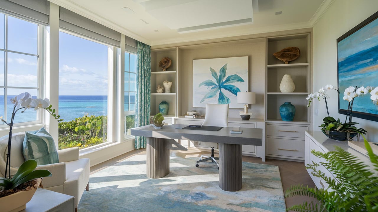 Home Office Design Ideas for Diamond Head - Kahala - Wai'alae, HI Homes