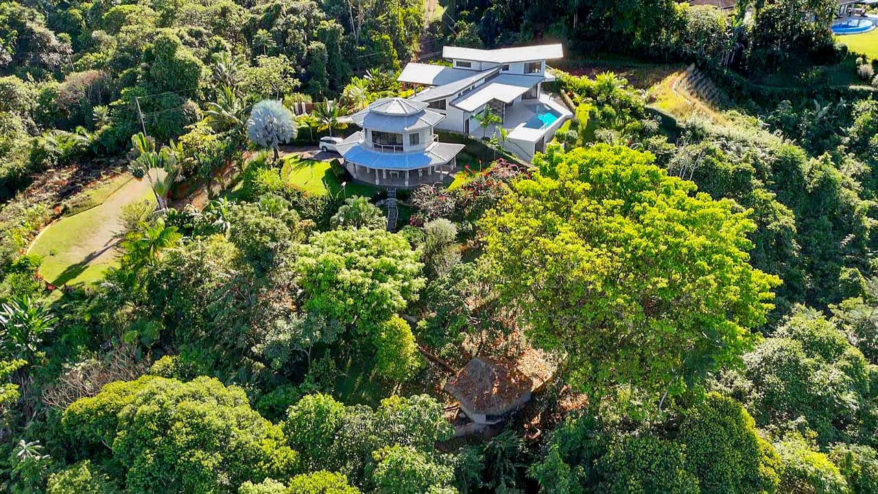 Ocean, Jungle & Mountain View Home in Ojochal | Protected Jungle Setting