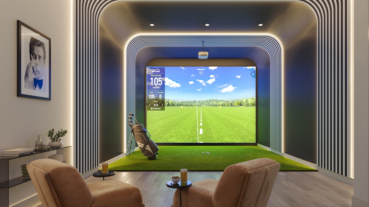 Continuum Club & Residences golf simulator 