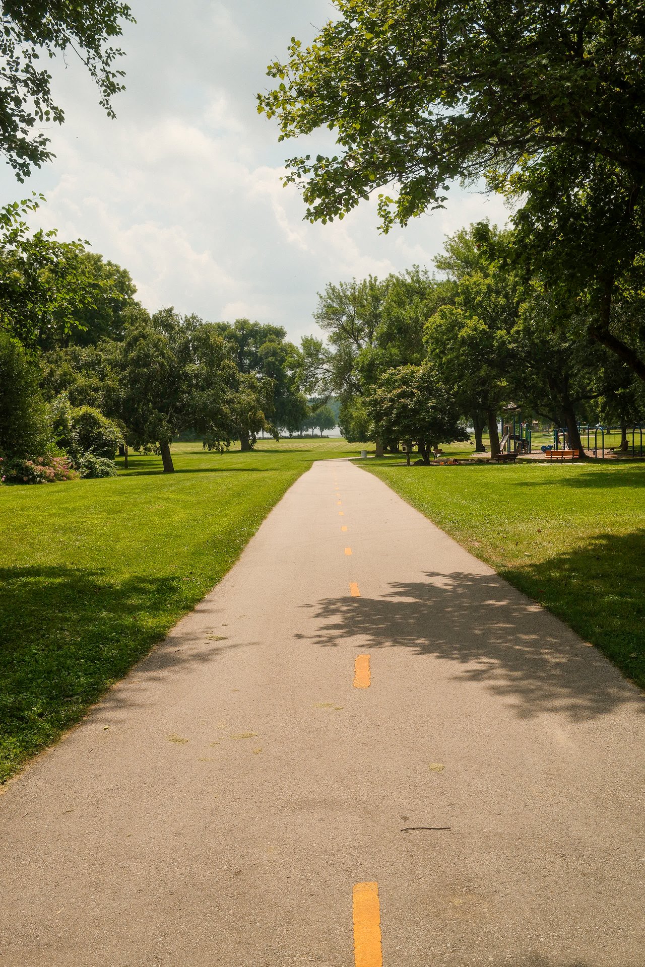Bike path at Wingra Park near Monroe Street in Madison, Wisconsin