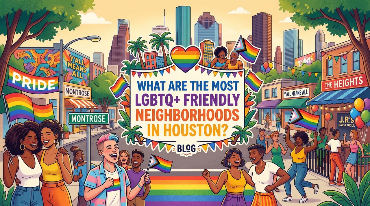 Most LGBTQ+ friendly neighborhoods in Houston including Montrose for buyers and renters