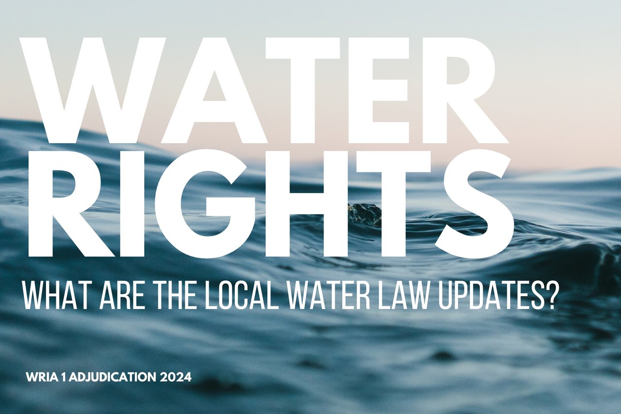 WRIA 1 Adjudication: What are the Local Water Rights Updates?