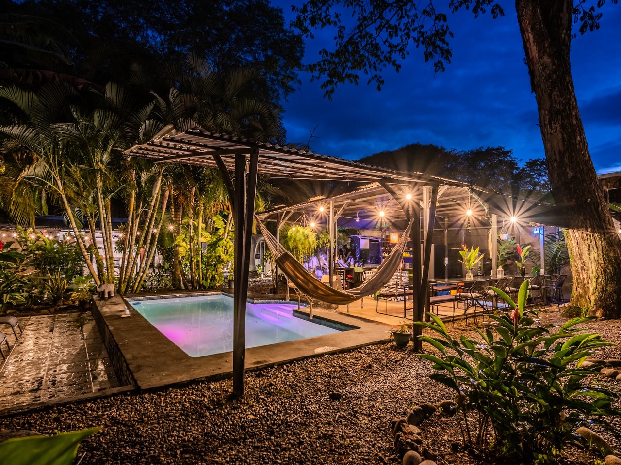 Turnkey Jungle Hostel with 16 Beds, Pool & Strong Revenue Potential Near Marino Ballena National Park