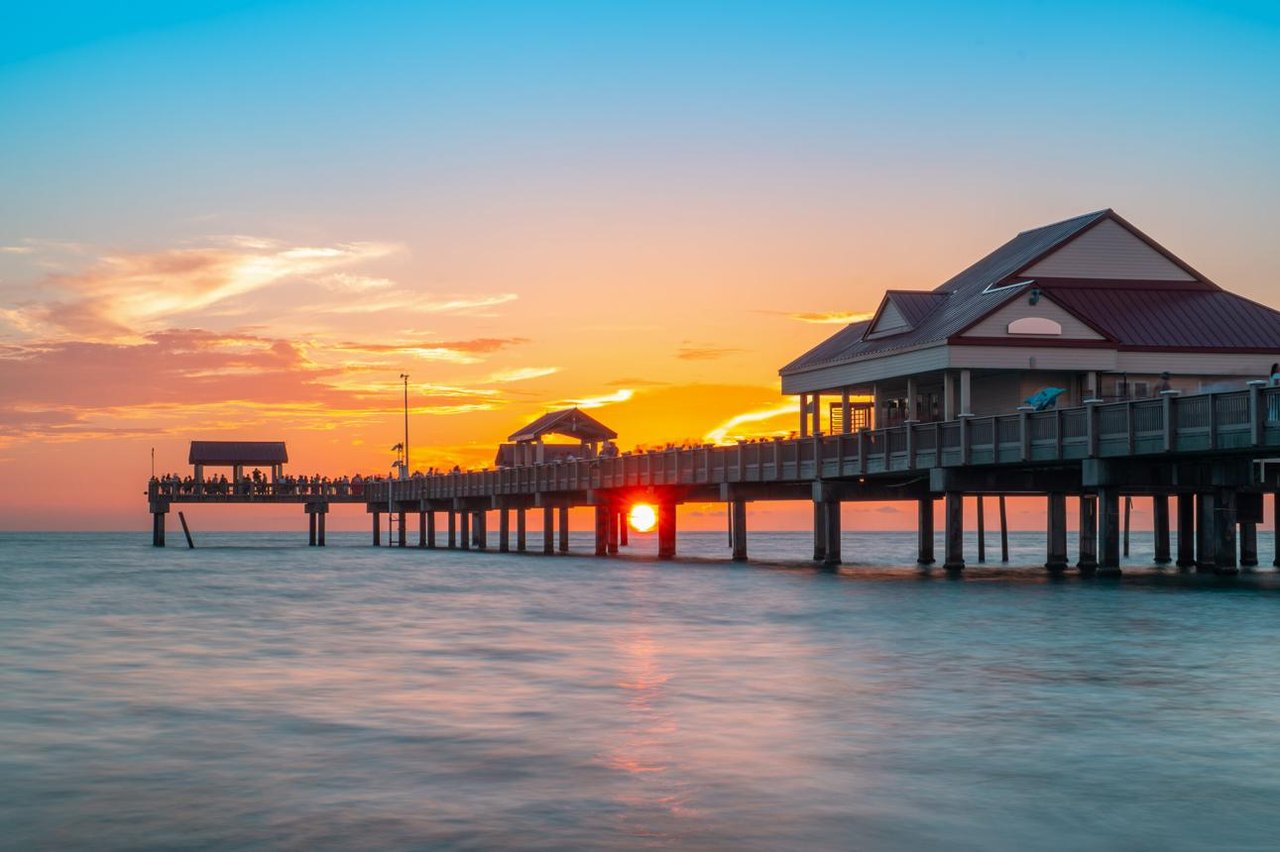 Sunset at Clearwater Beach near Pier 60