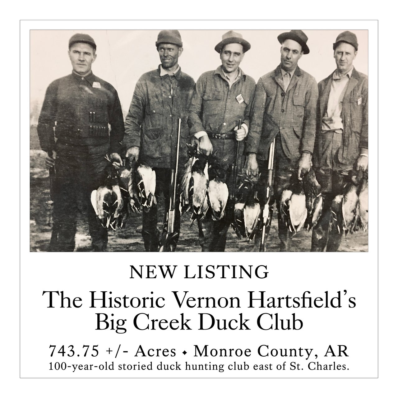 The Historic Vernon Hartsfield's Big Creek Duck Club