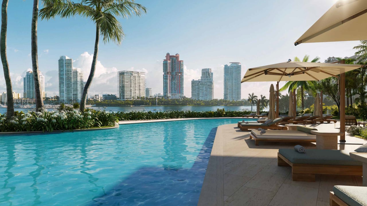 Six Fisher Island amenities swimming pool 