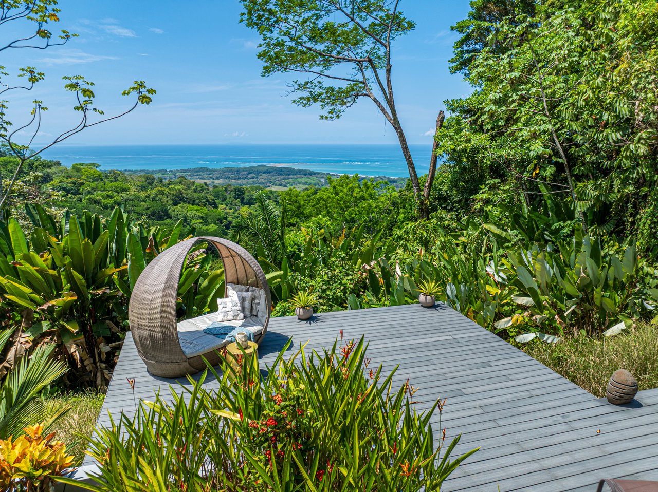 Uvita Ocean and Whale Tail View Modern Home on 3.64 Acres in Exclusive Enclave