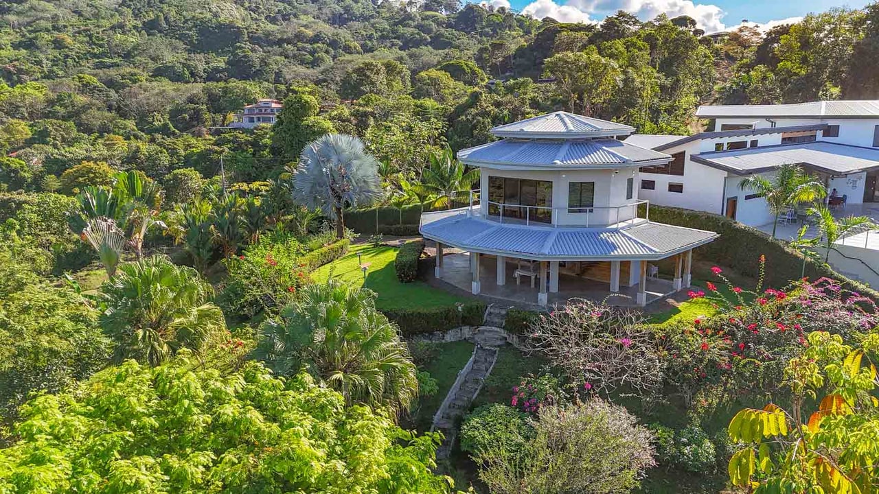 Ocean, Jungle & Mountain View Home in Ojochal | Protected Jungle Setting