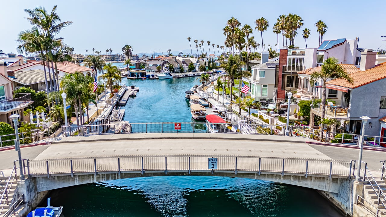 Naples Island Long Beach Aerial