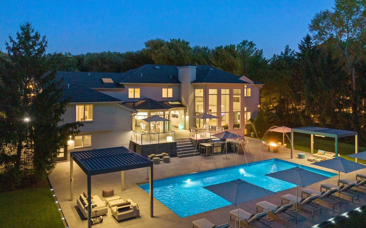 Luxury Norwood, NJ home with pool and outdoor living area