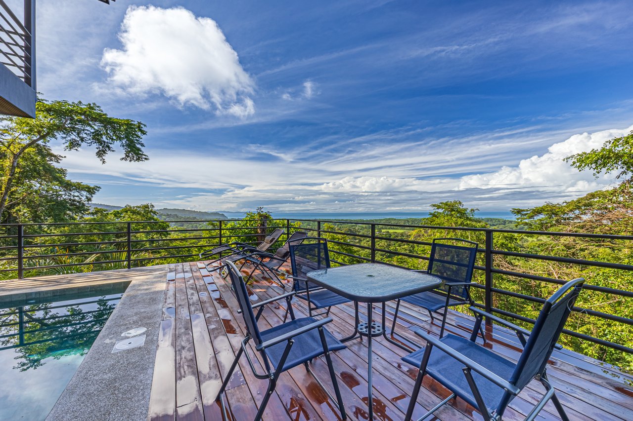 Villa del Altamonte, Best Ocean View Home in the Hills of Uvita.