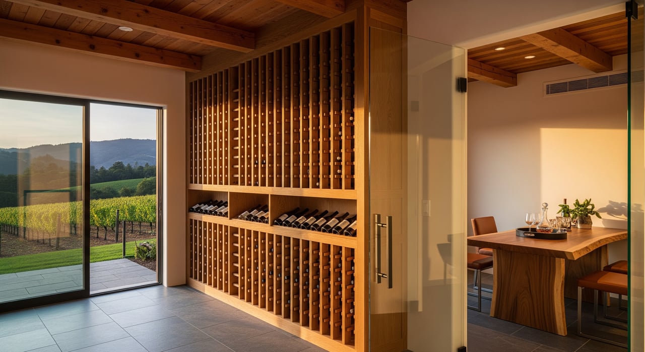 Wine Rooms That Work in Sonoma’s Climate