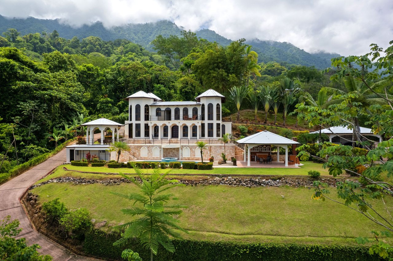 OCEAN VIEW ESTATE HOME WITH GUEST BUNGALOW, CARETAKER HOME, FRUIT TREES, AND WATERFALL – 3.47 ACRES