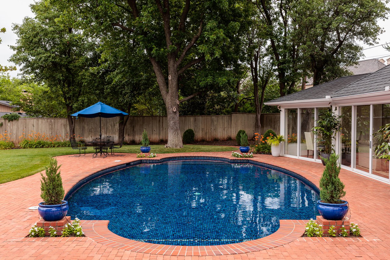 The Pool That Stole the Show at 1606 Guilford Lane