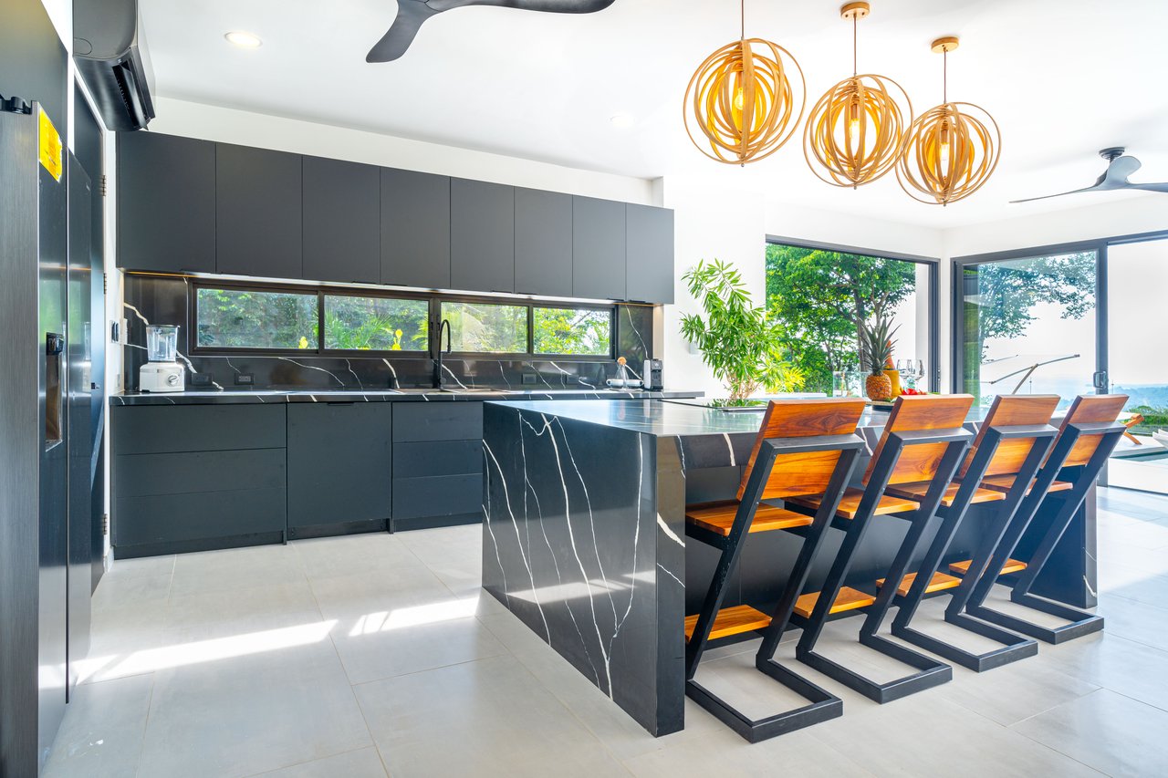 Luxury 4-Bed Home with Ocean & Jungle Views in Ojochal