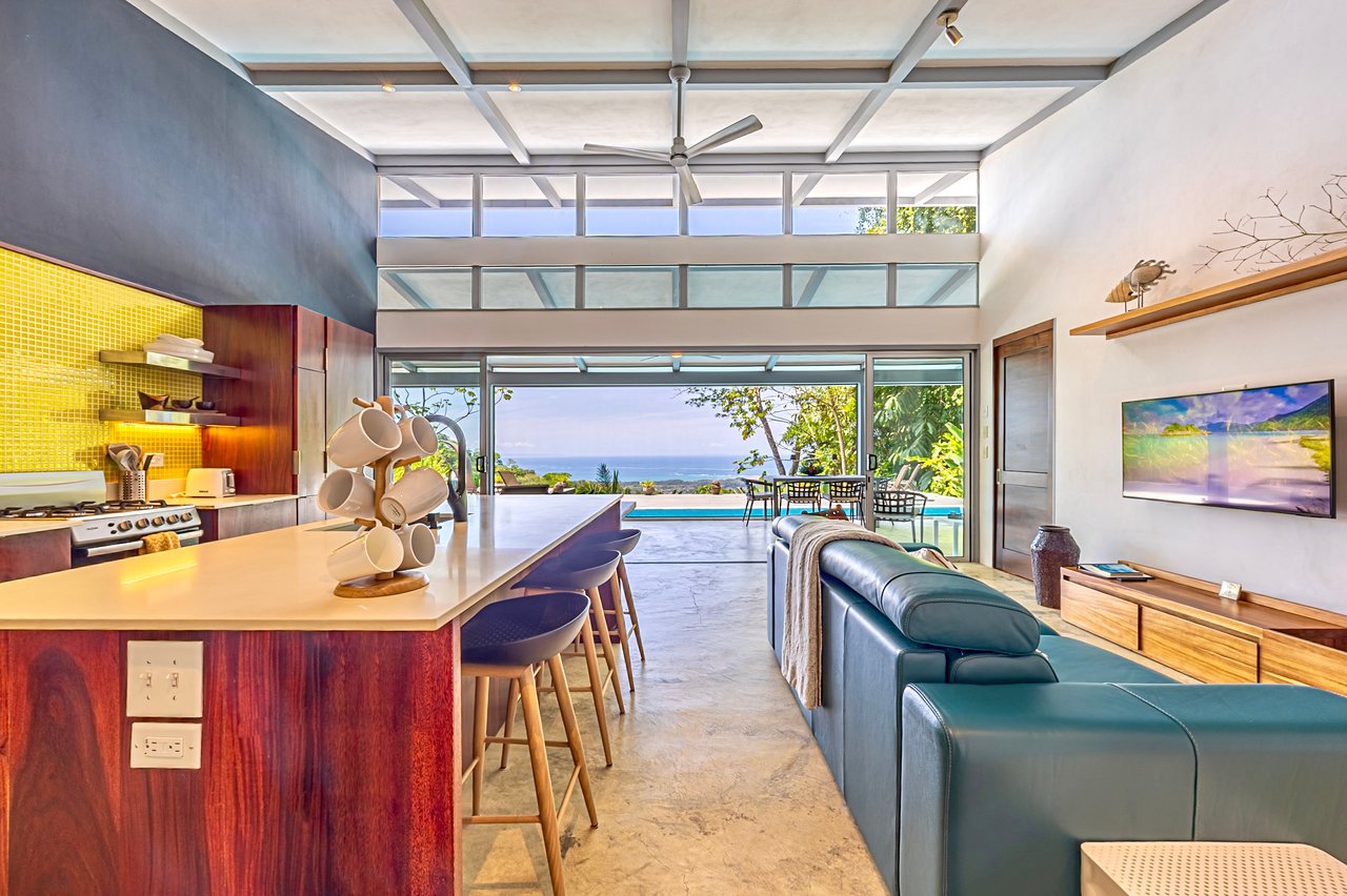 Uvita Ocean and Whale Tail View Modern Home on 3.64 Acres in Exclusive Enclave