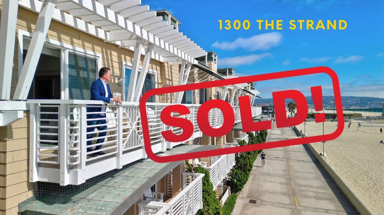 Hermosa Beach Ocean View Strand Condo $1,350,000