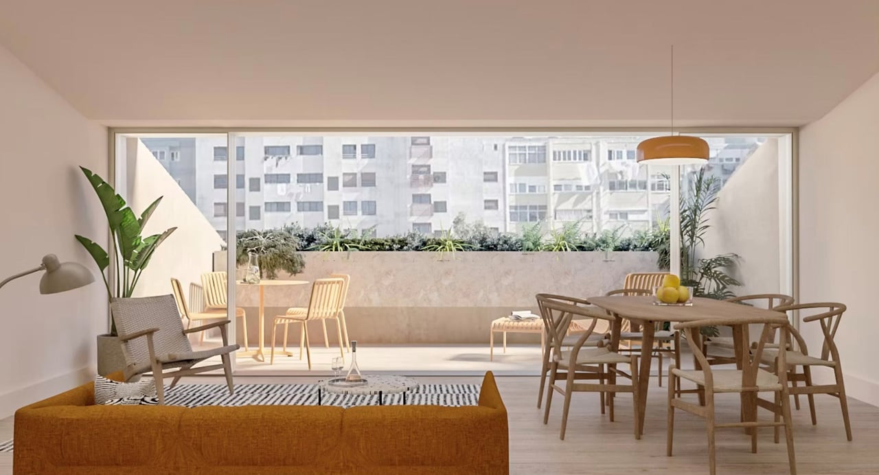 Modern 2-Bedroom Apartment with Parking and Terrace in Campo de Ourique, Lisbon