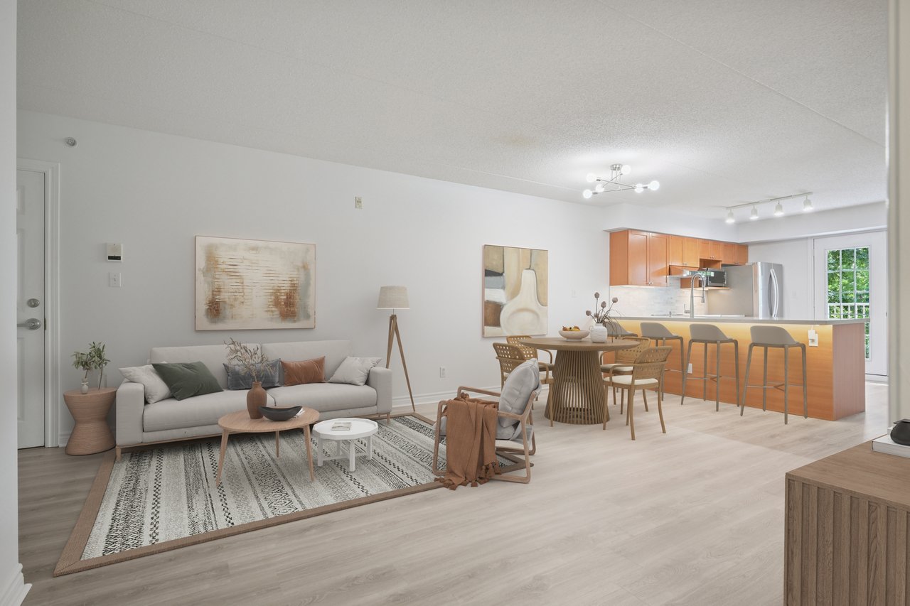 Upgraded 1 Bed+ Den Suite Overlooking Ravine