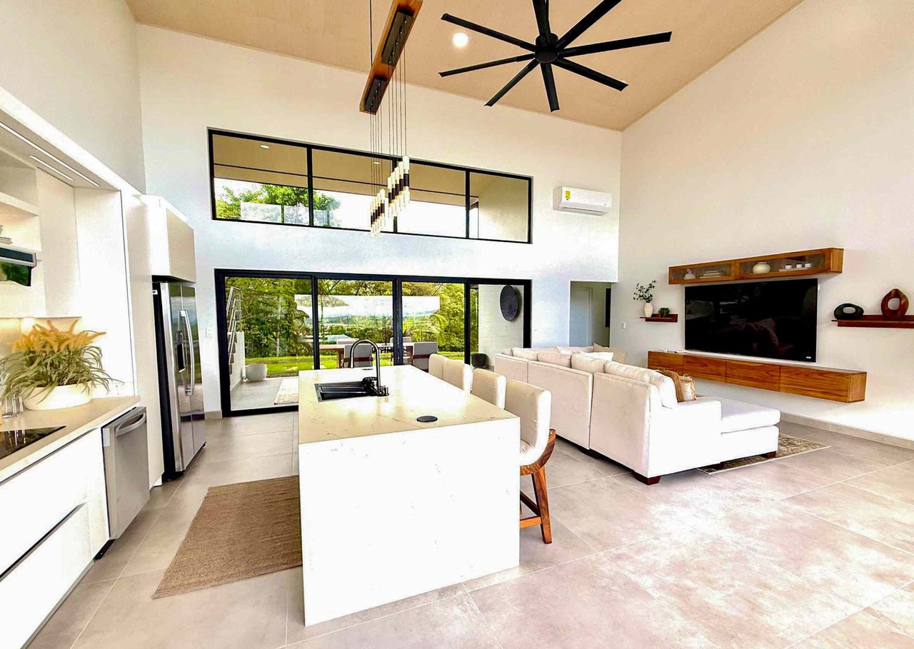 Brand New Modern Luxury 4-Bedroom Home with Pool and Incredible Panoramic Coastal & Ocean Views in Teancum at Tawal near Ojochal Costa Rica