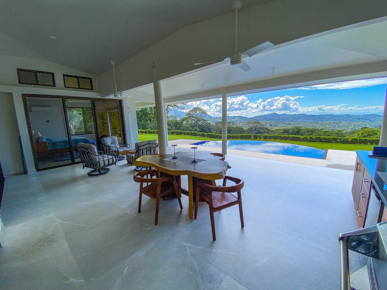 Private 2-Bed Hacienda with Ocean & Mountain Views, Pool & Development Potential in Ojochal