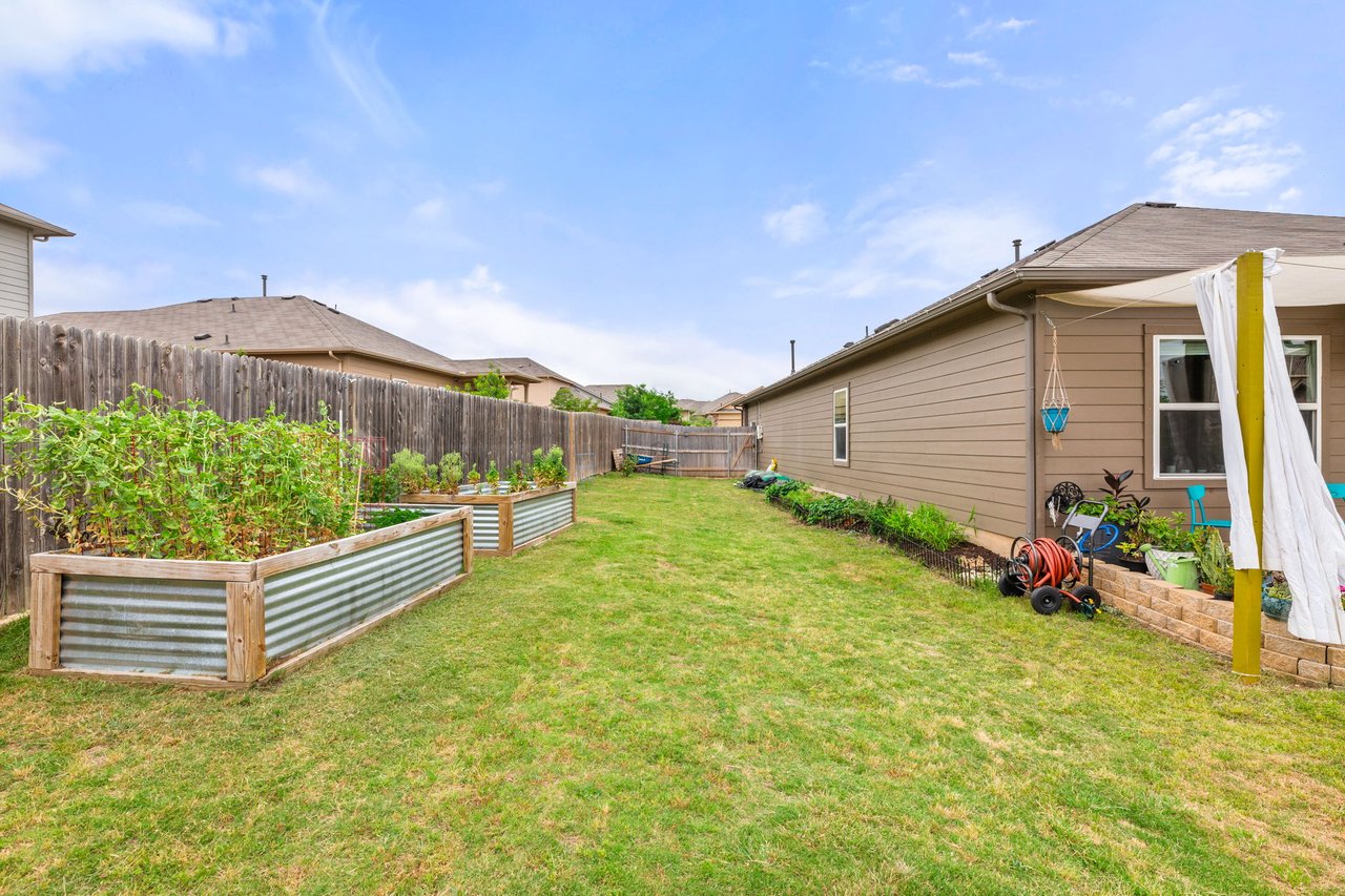 Sprawling One-Story on .28 Acres | Scenic Views + Garden Paradise! | Largest Floor Plan in Reserve at McKinney Falls