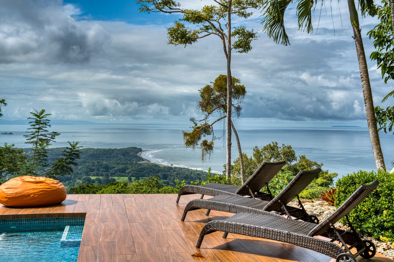 Costa Rican Villa with Whales Tail Views