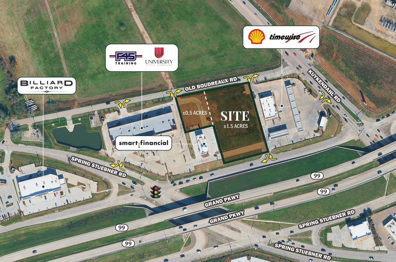 1.5-1.88 Ac Grand Parkway & Kuykendahl, Across 75-Ac Grand Parkway Marketplace