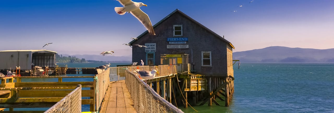 Historic Garibaldi Oregon Piers End Coast Guard Station