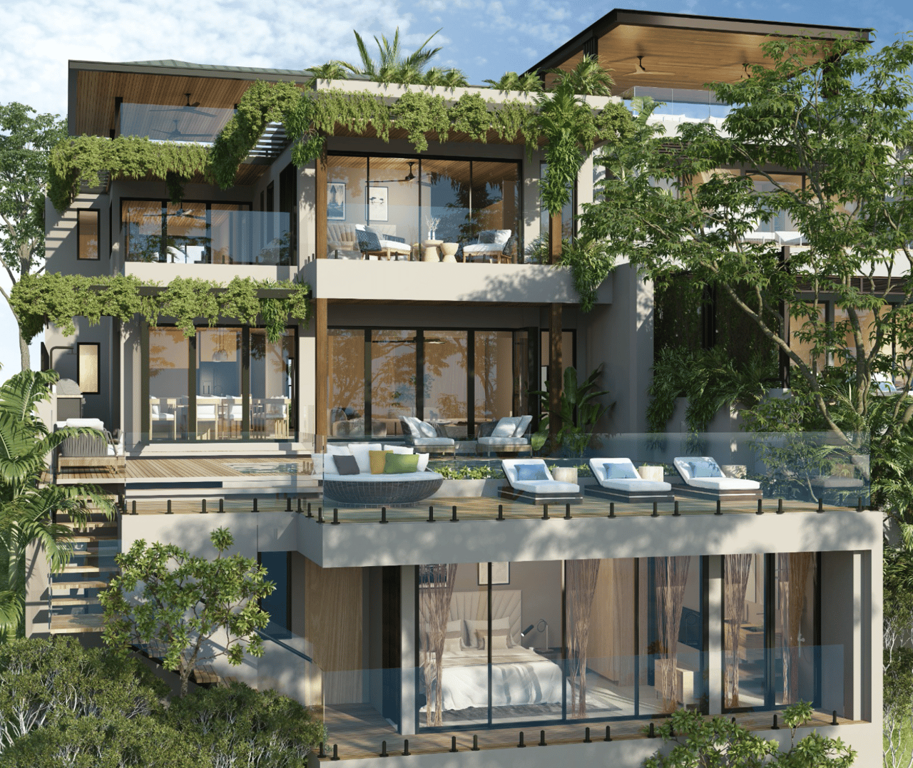 Casa Chaperno Lot 36 Oceanview - Tropical Modern - Tamarindo Park