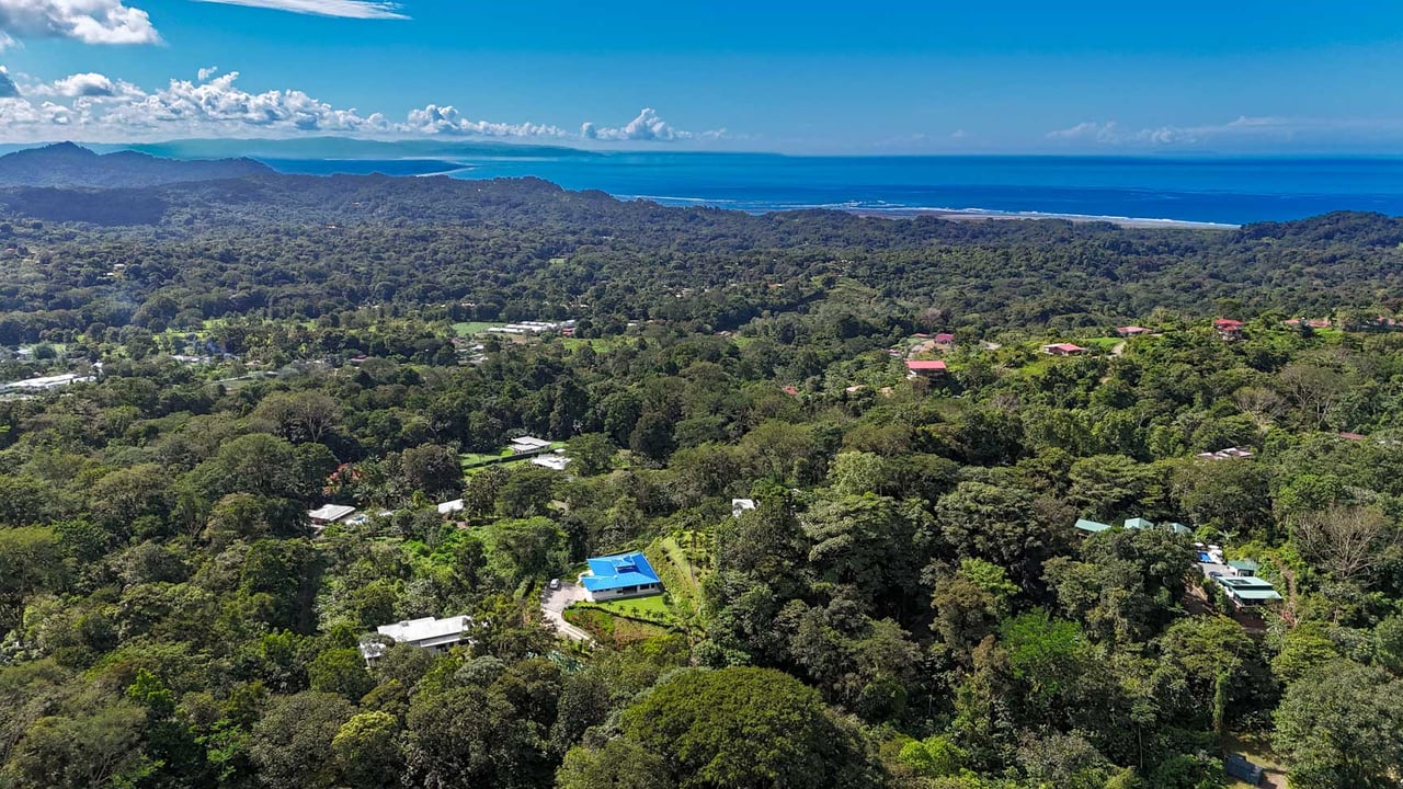 Private 2-Bed Hacienda with Ocean & Mountain Views, Pool & Development Potential in Ojochal