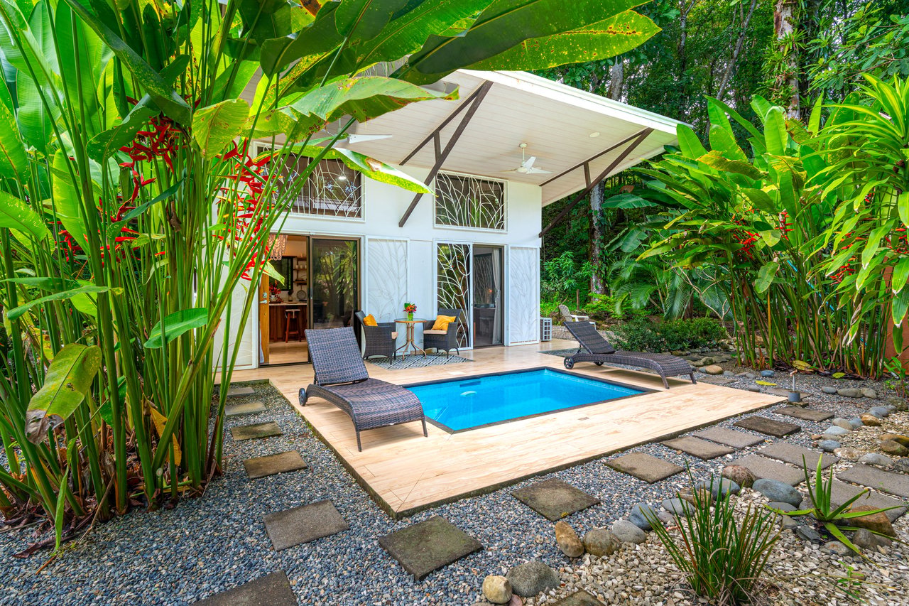 Tropical Modern Casita on ½ Acre / Saltwater Pool / Expansion Potential